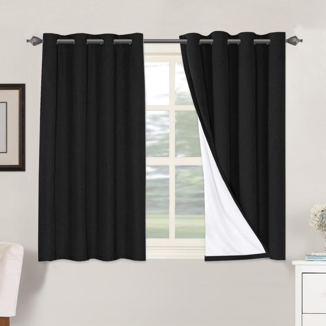 Textured Linen Blackout Curtain Panel