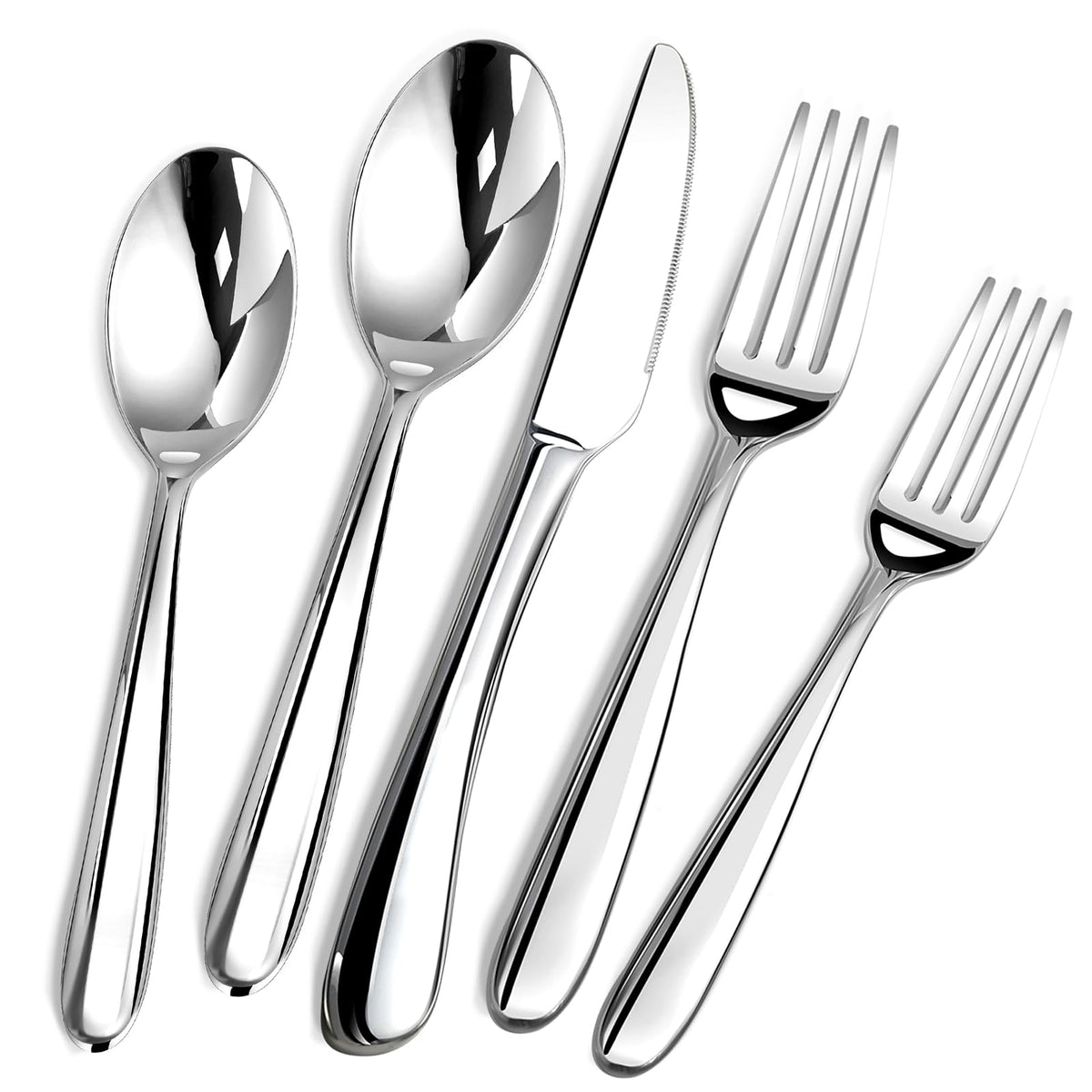 Stainless Steel Flatware & Steak Knife Set