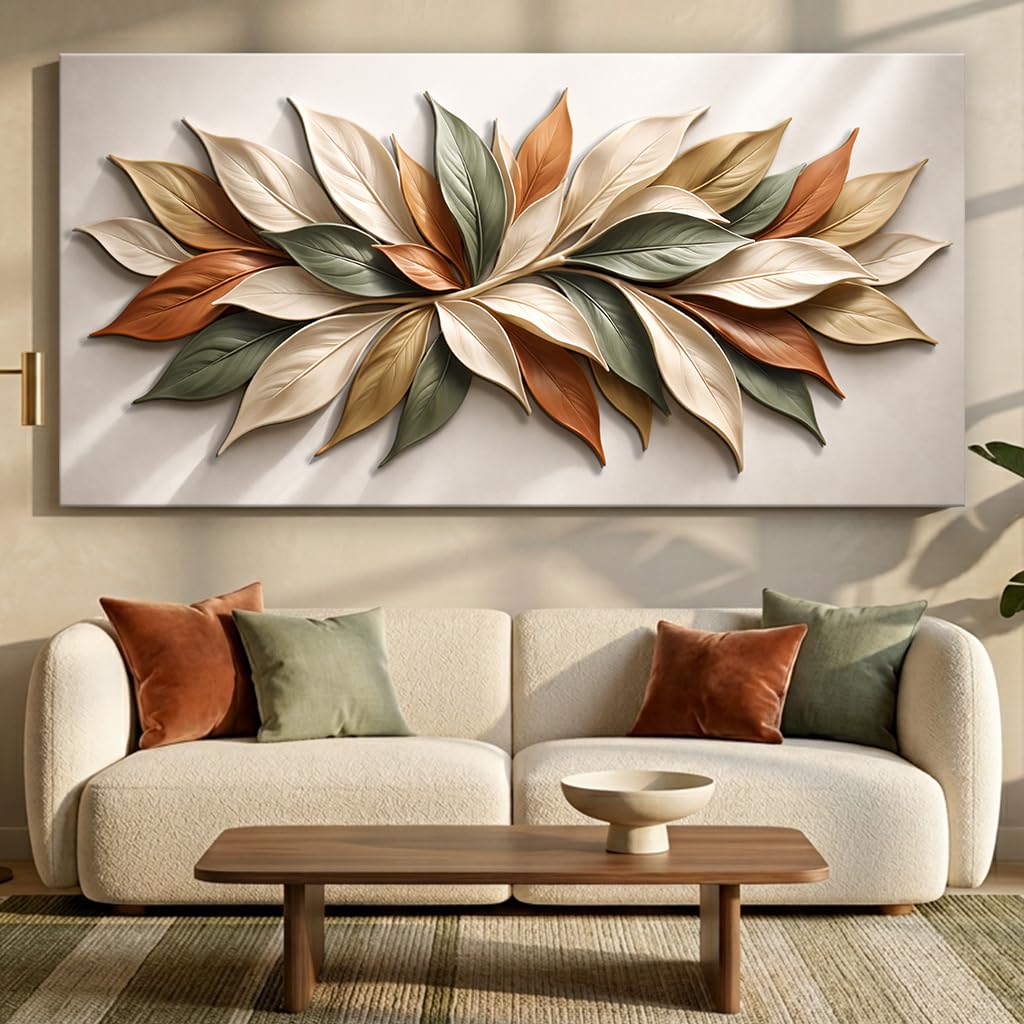 TAILORED CANVASES Earthtone Petals Wall Art