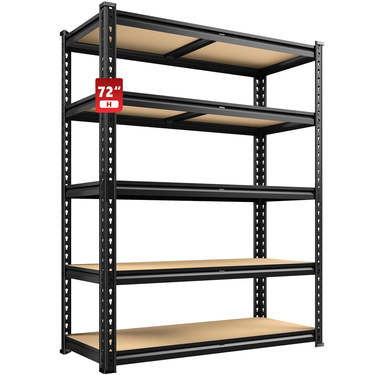 REIBII Storage Shelves 5 Tier Garage Shelving
