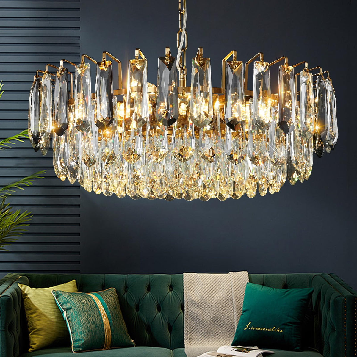 XIAOQIWU Crystal Chandelier